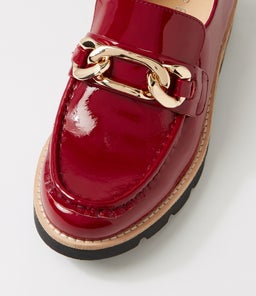 MEILAN TO DK RED BLACK SOLE PATENT LEATHER