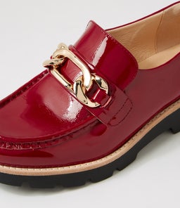MEILAN TO DK RED BLACK SOLE PATENT LEATHER