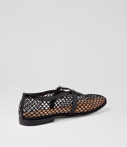 WALAIA TO BLACK BLACK PATENT MESH