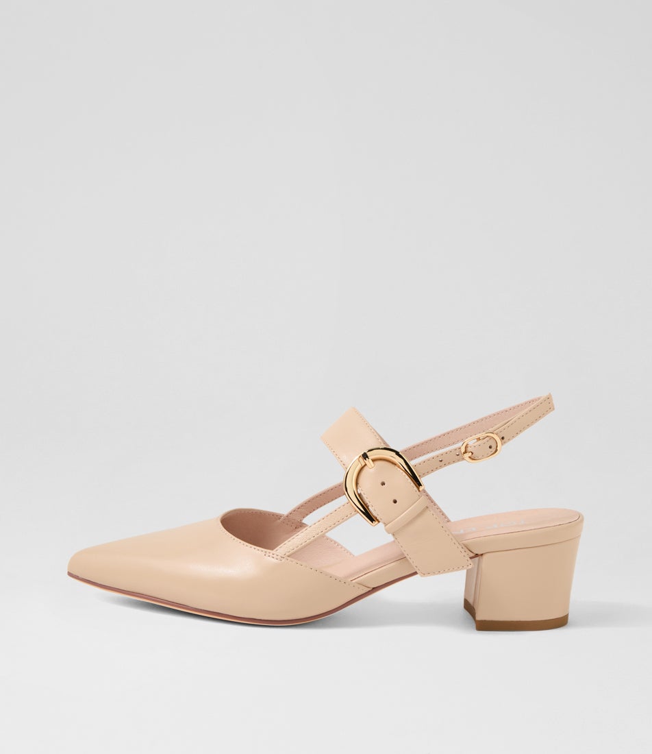 Asten Camel Leather Heels Asten Camel Leather Heels