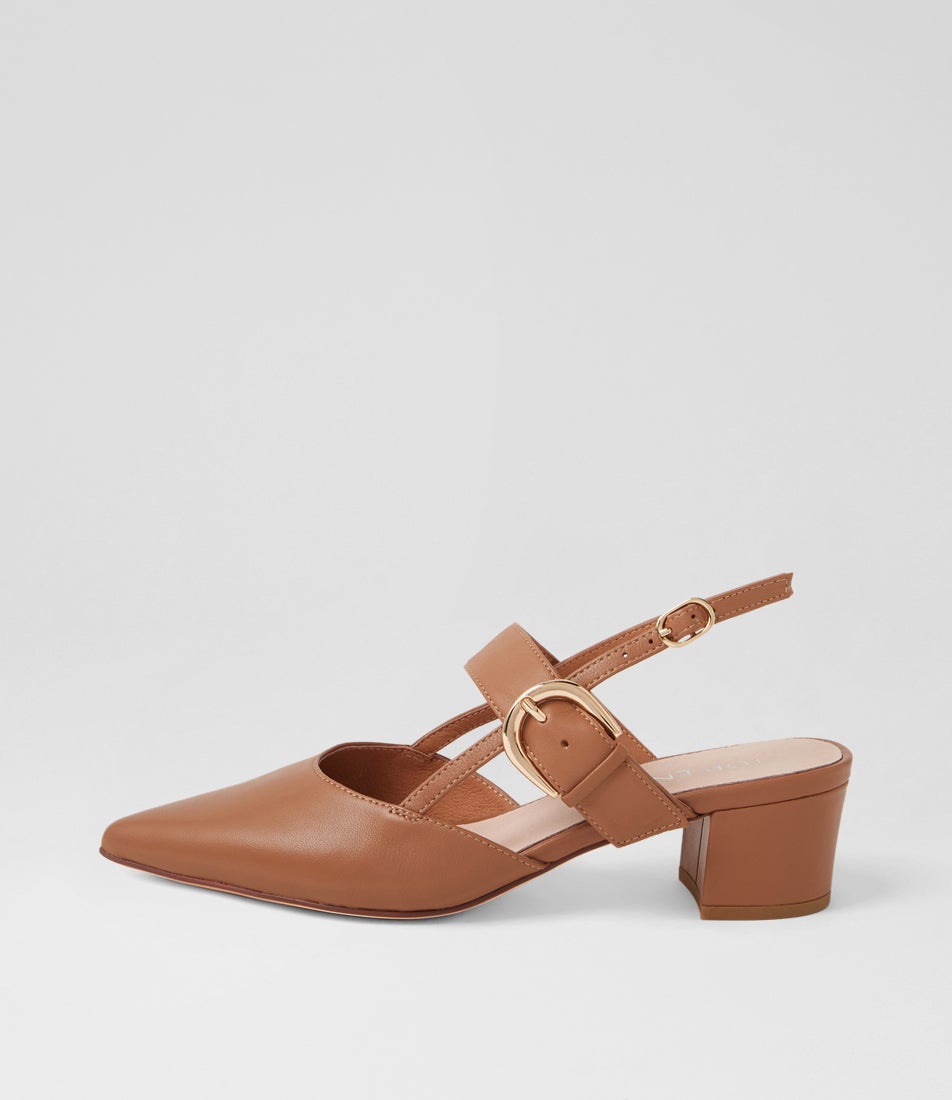 Asten Tan Leather Heels