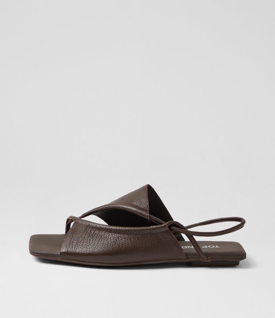 Egain Choc Leather Sandals Egain Choc Leather Sandals