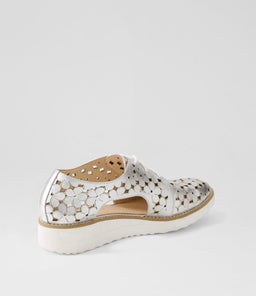 OTAY TO SILVER WHITE SOLE CRUSH LEATHER