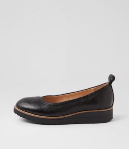 OXSSON TO BLACK BLACK SOLE TUMBLE LEATHER