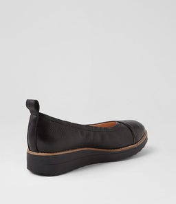 OXSSON TO BLACK BLACK SOLE TUMBLE LEATHER