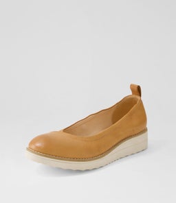OXSSON TO TAN ALMOND SOLE TUMBLE LEATHER