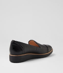 OLINGO TO BLACK BLACK LEATHER PATENT