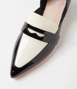 ARNI TO BLACK IVORY PATENT LEATHER