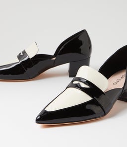ARNI TO BLACK IVORY PATENT LEATHER