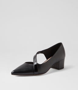 ARESA TO BLACK LEATHER PATENT