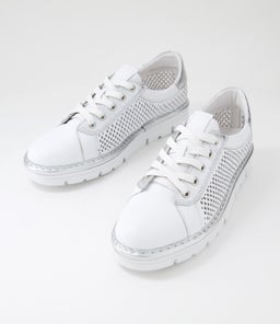 EXRA TO WHITE SILVER LEATHER