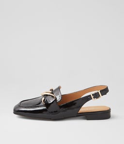 PALLIES TO BLACK PATENT LEATHER