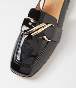 PALLIES TO BLACK PATENT LEATHER