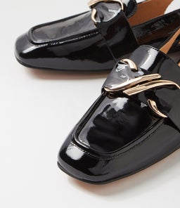 PALLIES TO BLACK PATENT LEATHER