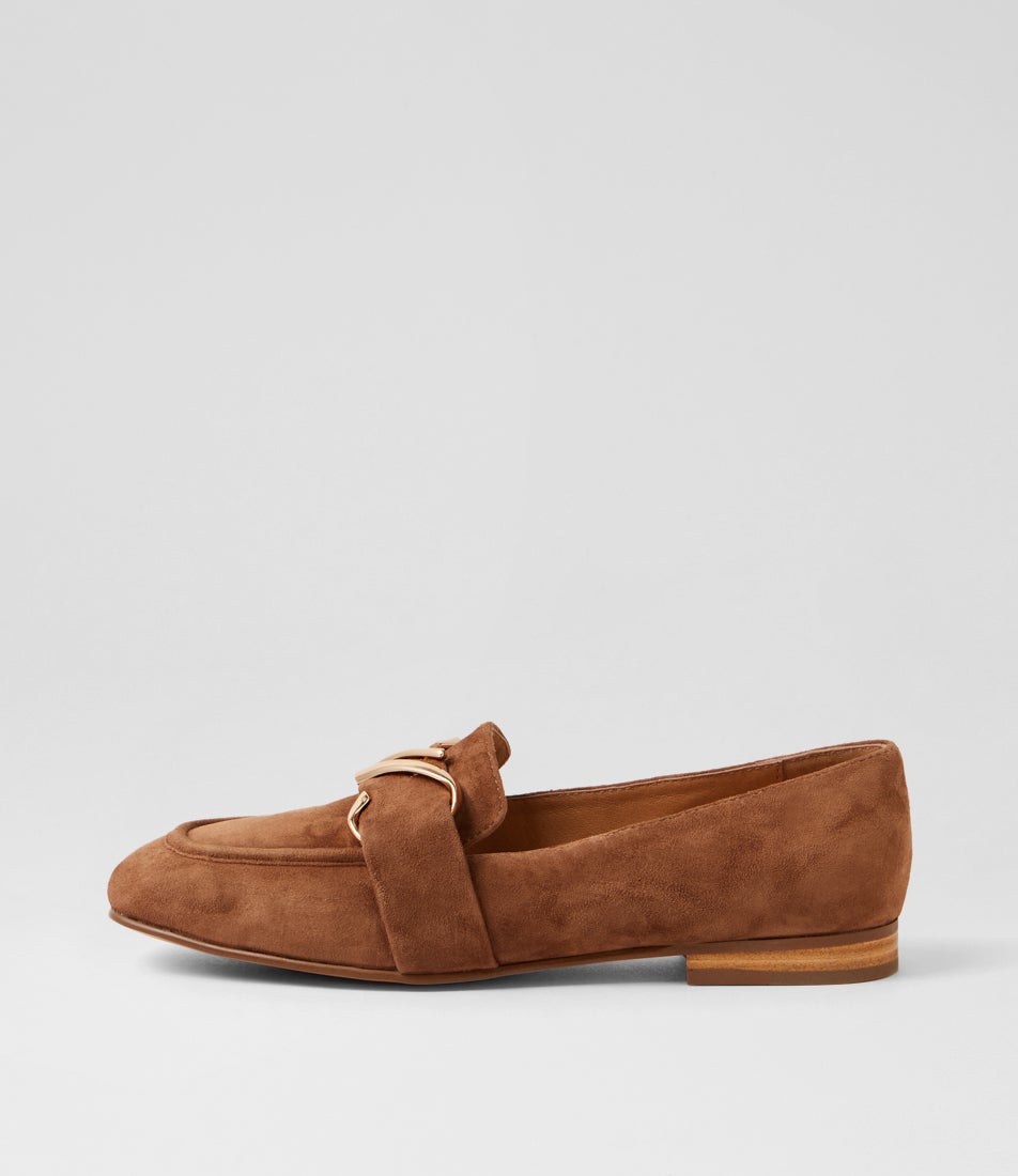 Paydie Whiskey Suede Loafers