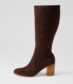 TIRRY TO CHOC STRETCH MICROSUEDE