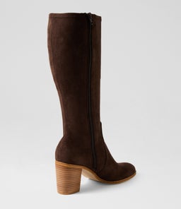 TIRRY TO CHOC STRETCH MICROSUEDE