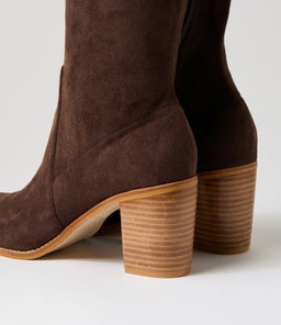 TIRRY TO CHOC STRETCH MICROSUEDE