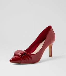 BINGLEY TO DK RED PATENT LEATHER