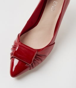 BINGLEY TO DK RED PATENT LEATHER