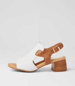 FRANKO TO WHITE DK TAN LEATHER