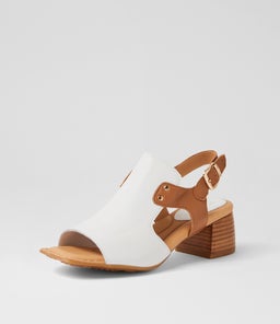 FRANKO TO WHITE DK TAN LEATHER