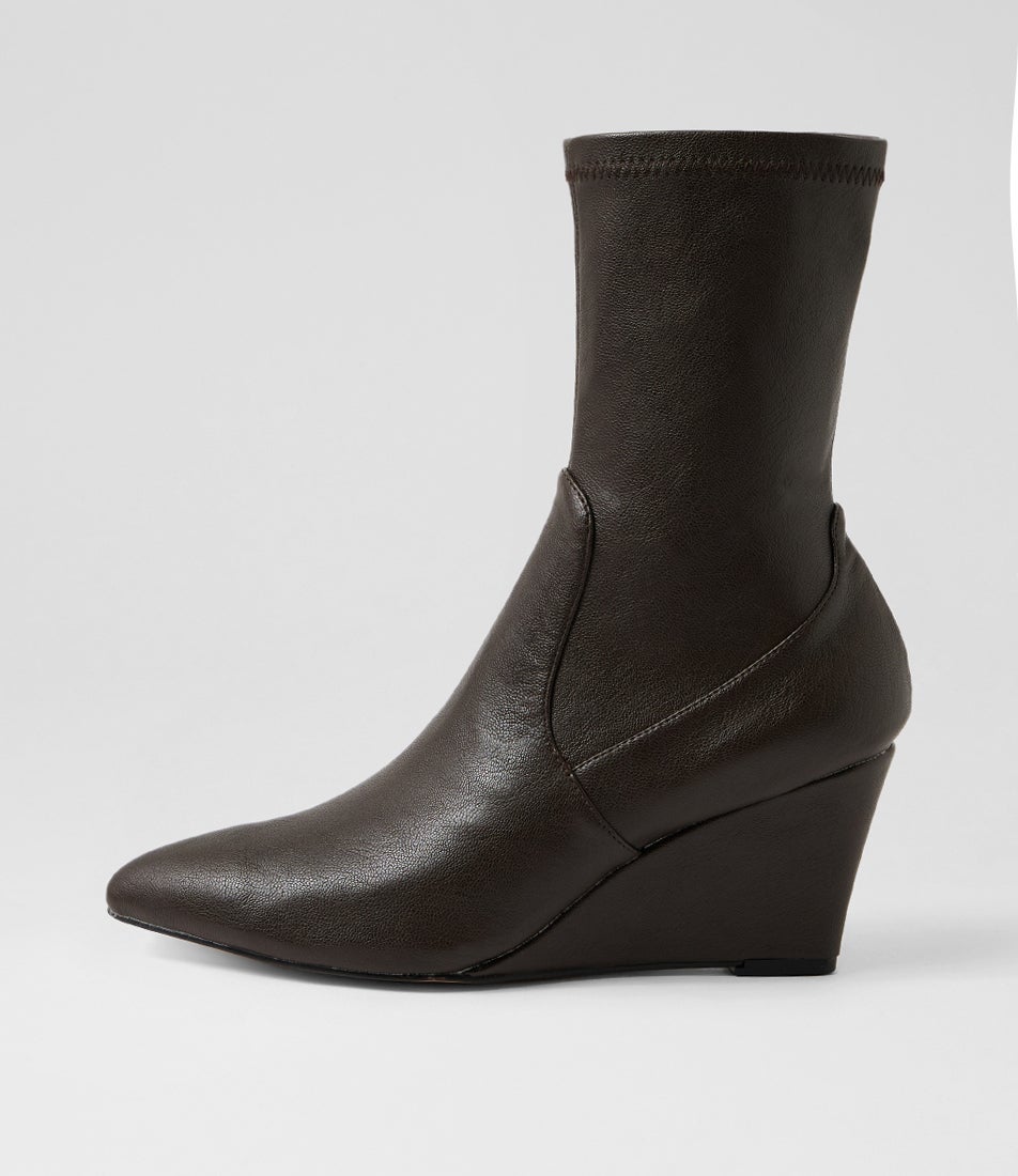 Cozama Choc Smooth Ankle Boots