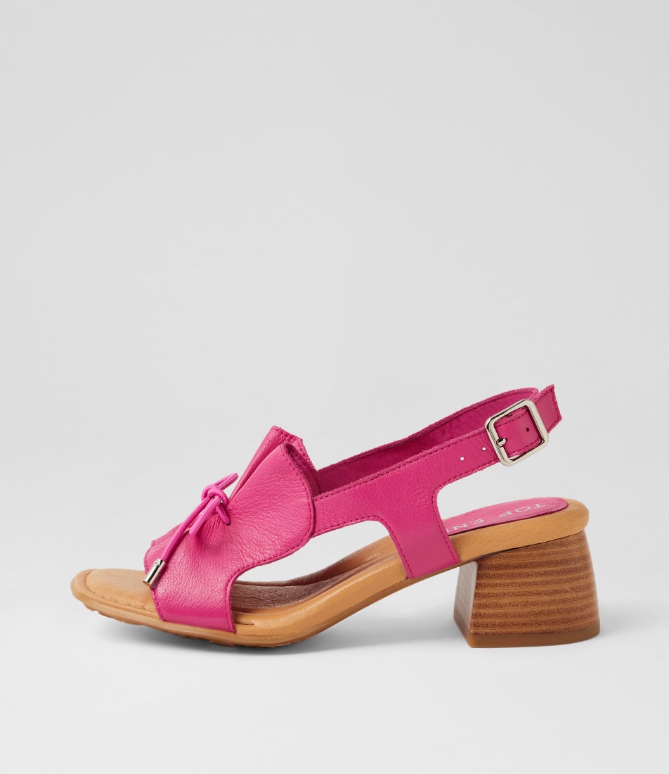 Franna Fuchsia Leather Sandals