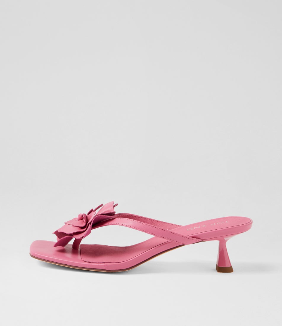 Kindlee Candy Pink Leather Sandals Kindlee Candy Pink Leather Sandals