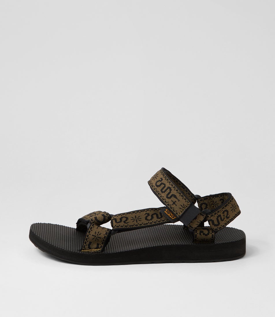 M Original Universal Bandana Dark Olive Fabric Sandals