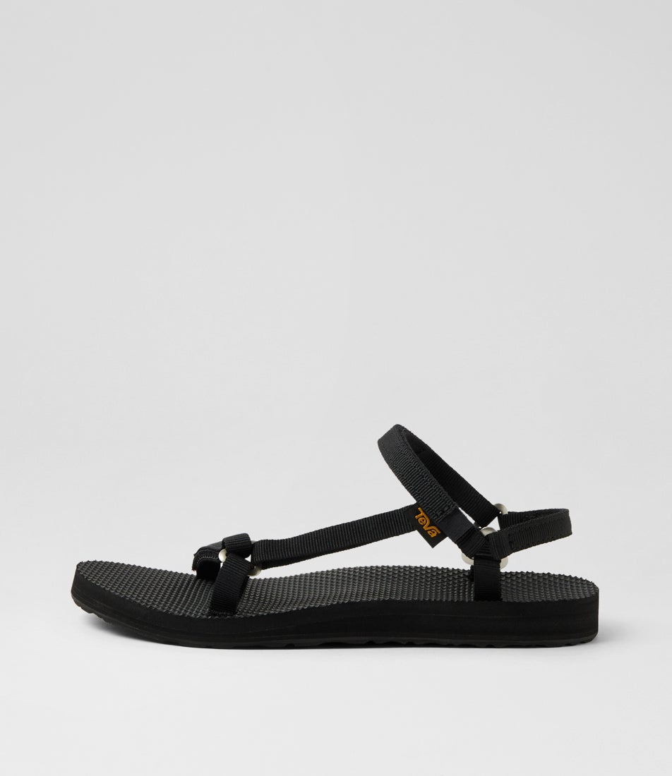 W Original Universal Slim Black Fabric Sandals W Original Universal Slim Black Fabric Sandals