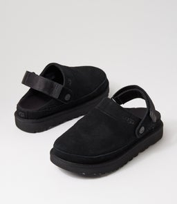 GOLDENSTAR CLOG UU BLACK SUEDE