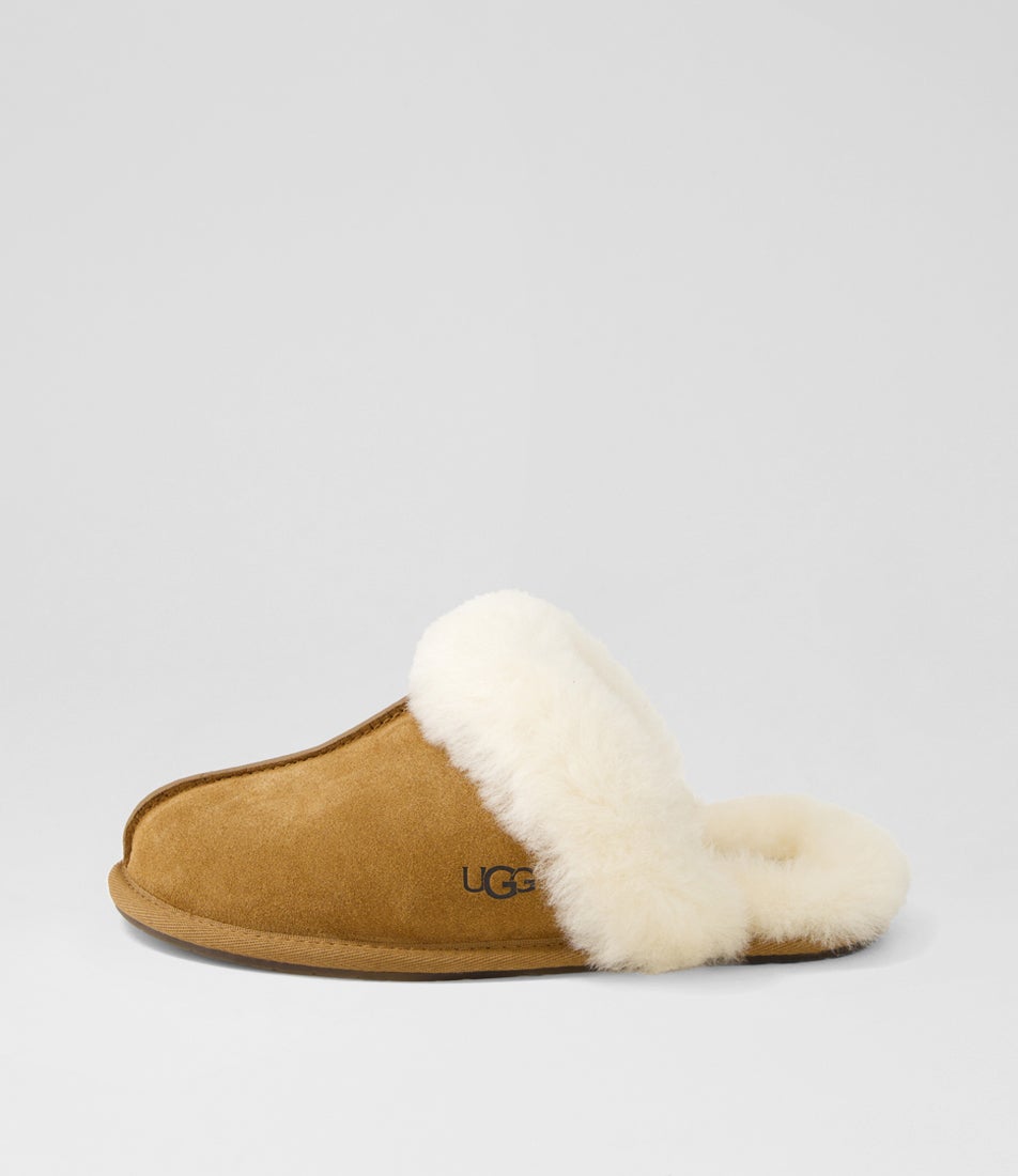Scuffette Ii Chestnut Suede Slippers