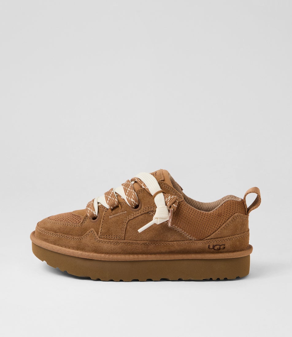 Lo Lowmel Chestnut Suede Sneakers