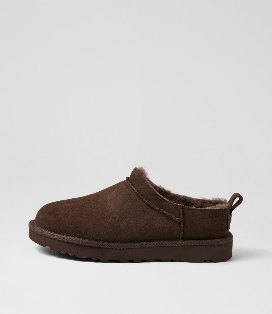 Classic Micro Dusted Cocoa Suede Slippers