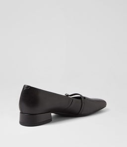 DEBBI BUCKLE VB BLACK LEATHER
