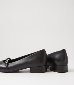 DEBBI BUCKLE VB BLACK LEATHER