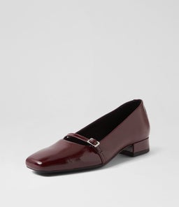 DEBBI BUCKLE VB DARK RED PATENT LEATHER