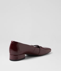DEBBI BUCKLE VB DARK RED PATENT LEATHER