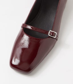 DEBBI BUCKLE VB DARK RED PATENT LEATHER