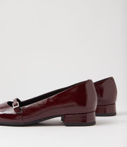 DEBBI BUCKLE VB DARK RED PATENT LEATHER