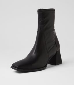 HEDDA BOOT VB BLACK STRETCH LEATHER