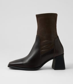 HEDDA BOOT VB CHOCOLATE STRETCH LEATHER
