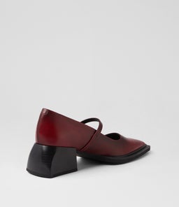 VIVIAN MARYJANE VB DK RED LEATHER