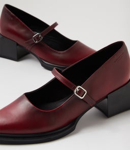 VIVIAN MARYJANE VB DK RED LEATHER