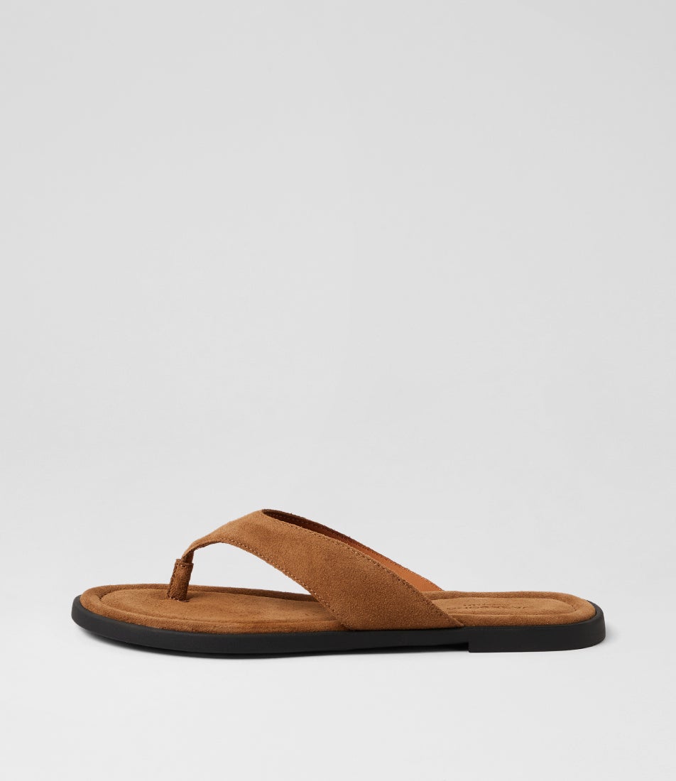 Zaida Dark Sand Suede Thongs Zaida Dark Sand Suede Thongs