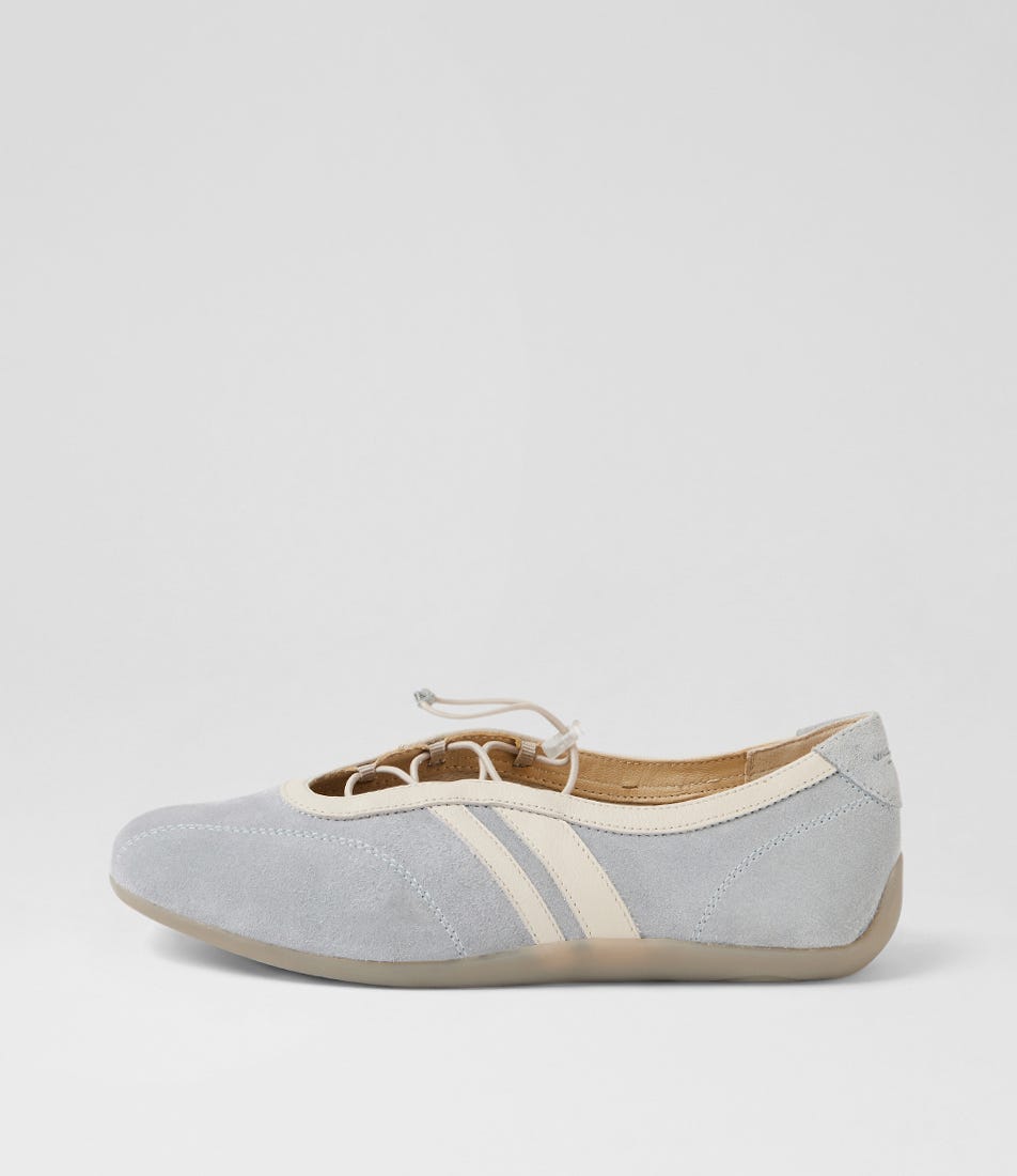 Hollie Light Blue Suede Ballet Sneakers
