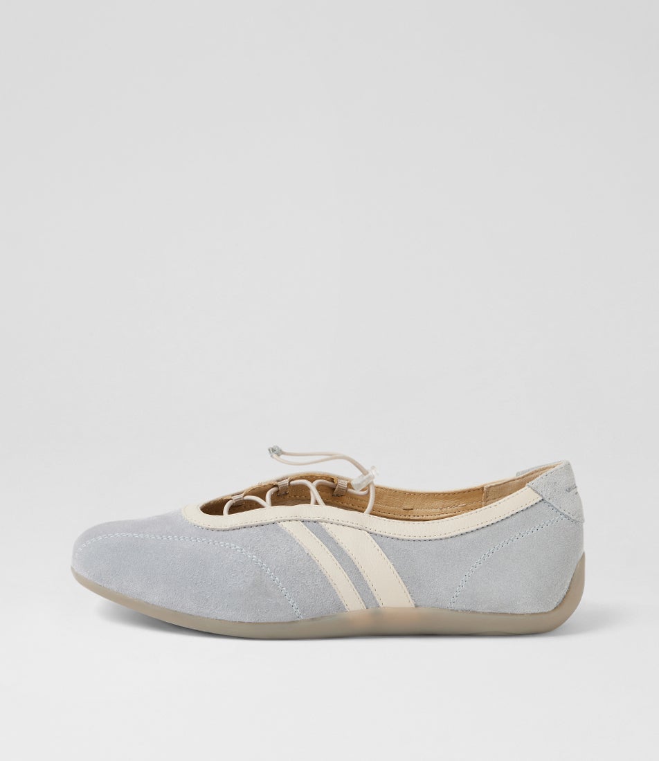 Hollie Light Blue Suede Ballet Sneakers