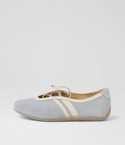 Hollie Light Blue Suede Ballet Sneakers Hollie Light Blue Suede Ballet Sneakers