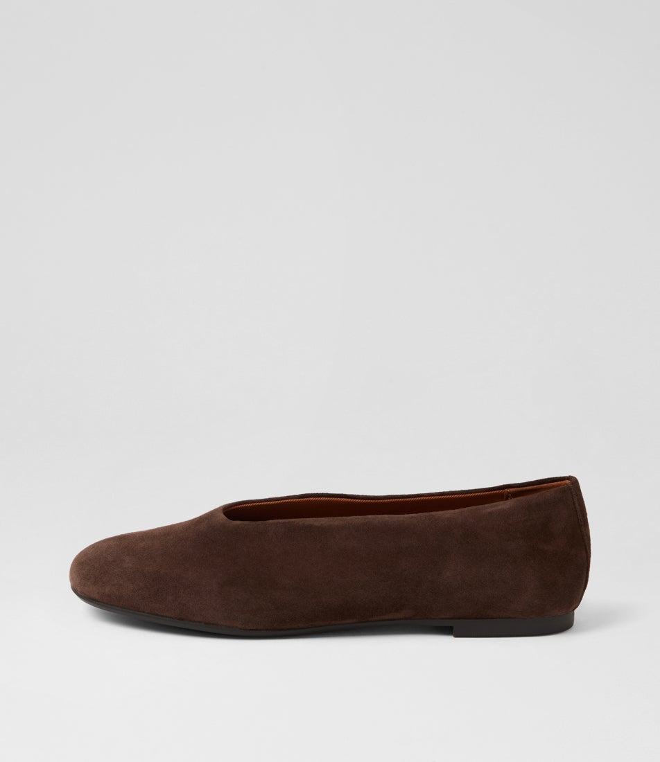Aleya Coffee Suede Ballet Flats Aleya Coffee Suede Ballet Flats